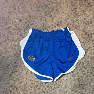 Nike Blue and White Florida Gator Running Shorts Dri-Fit Size Small